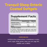 Natural Factors Sleep Supplement Softgels on a wooden table
