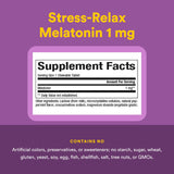 Natural Factors Stress-daily wellness Melatonin 1 mg chewable tablet close-up