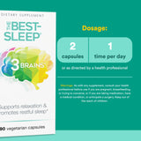 Natural Factors Stress-daily wellness The Best-Sleep 60 Capsules back view