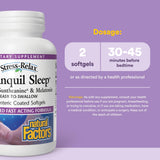 Natural Factors Stress-daily wellness Tranquil Sleep bottle side view