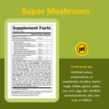 Natural Factors Super Mushroom Supplement 195g packaging