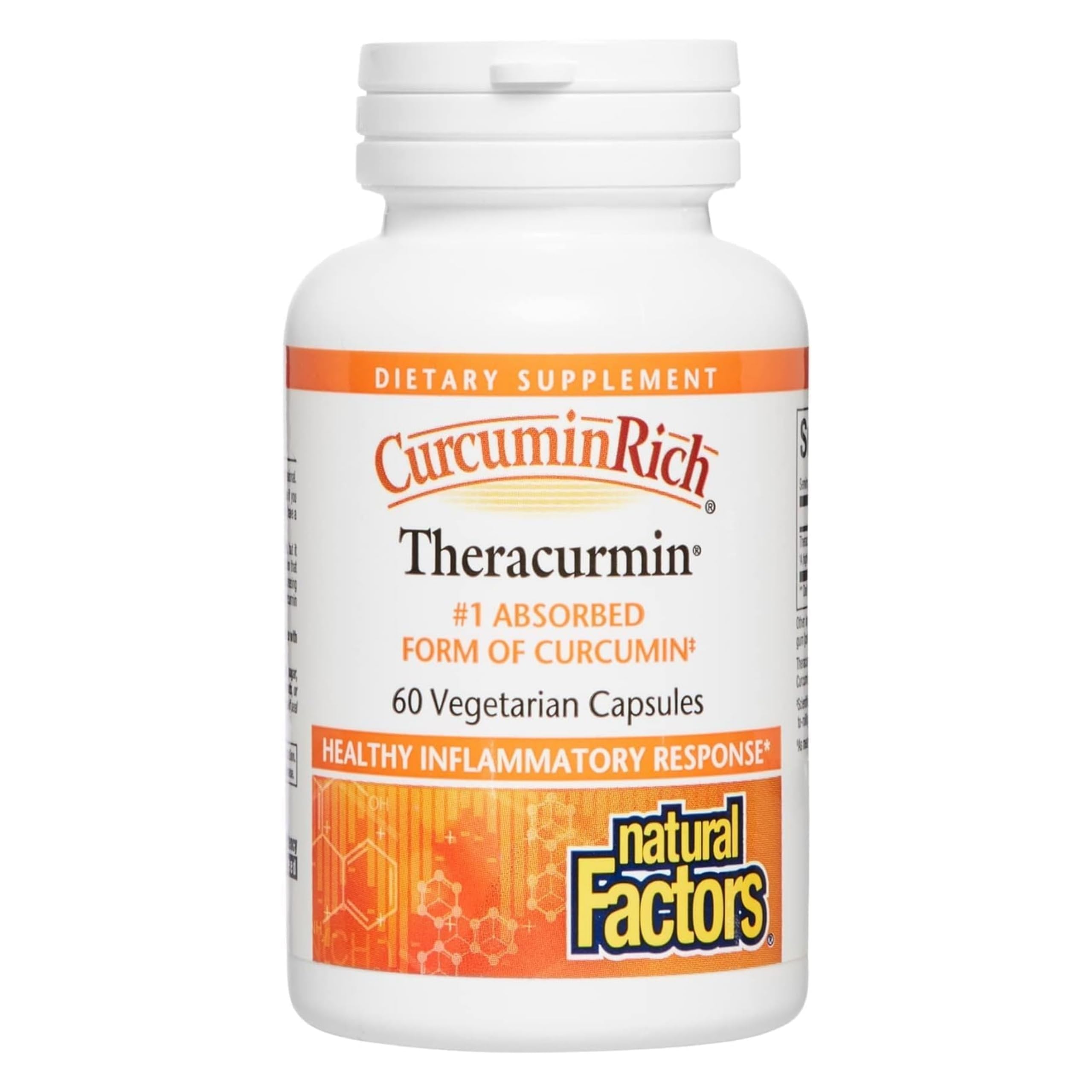 Natural Factors Theracurmin Double-Strength Curcumin Supplement front view
