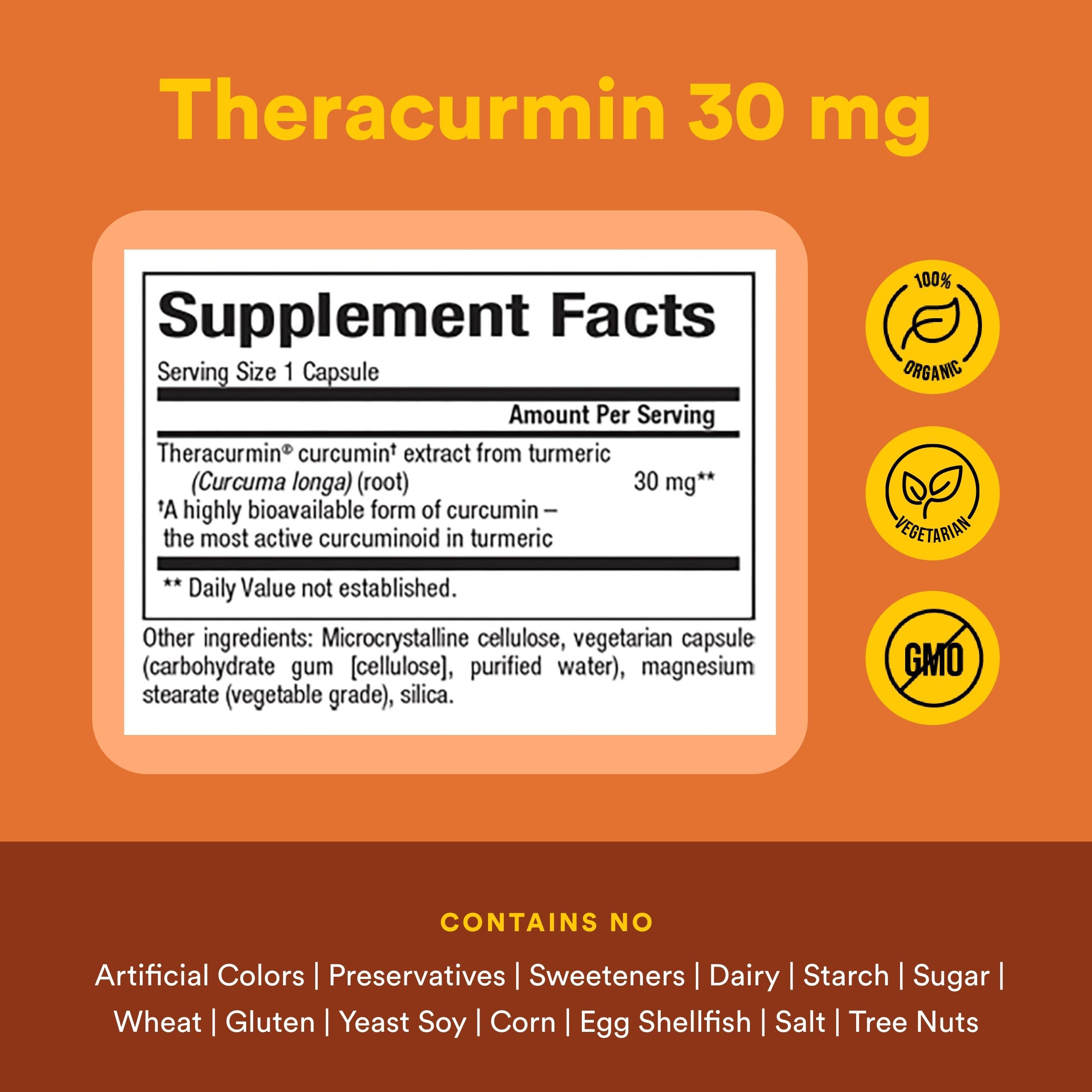 Natural Factors Theracurmin supplement side view