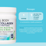 Natural Factors Total Body Marine Collagen Powder close-up of ingredients