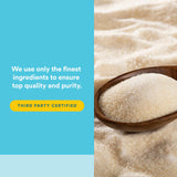 Natural Factors Total Body Marine Collagen Powder in a glass of water