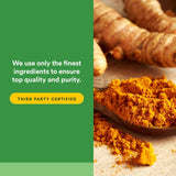 Natural Factors Turmeric & Bromelain Capsules ingredients list on packaging
