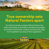 Natural Factors Turmeric & Bromelain Capsules with a measuring spoon