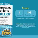 Natural Factors Ultimate Probiotic Senior's 35 Billion CFU Capsules packaging
