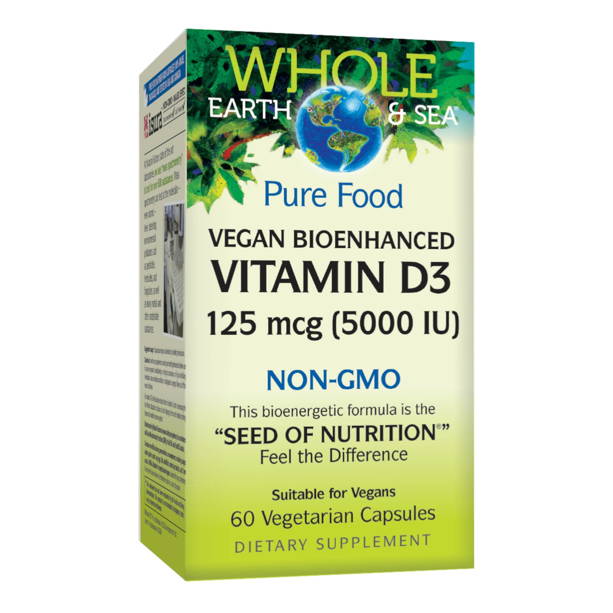 Natural Factors Vegan Vitamin D3 Supplement front view