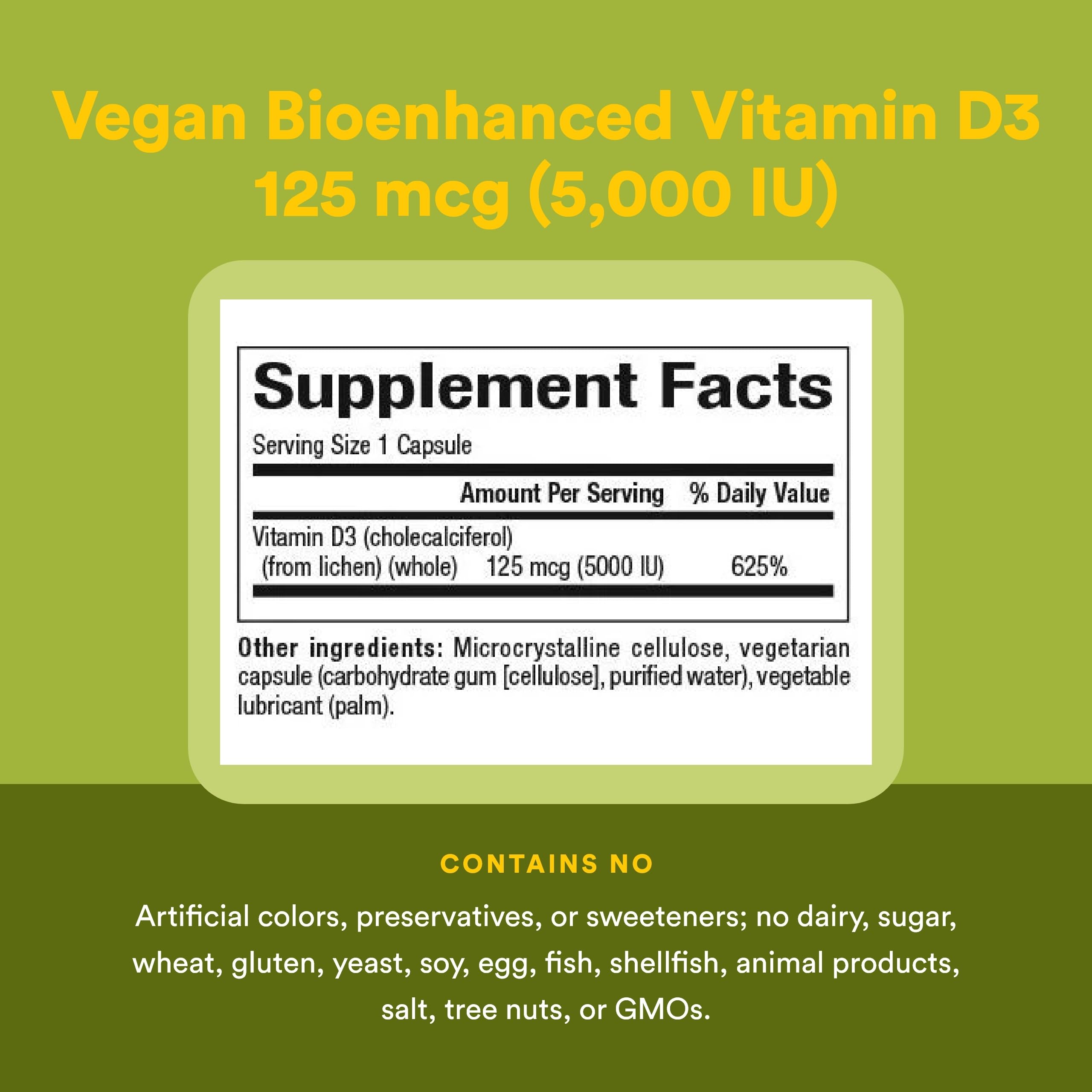Natural Factors Vegan Vitamin D3 Supplement packaging