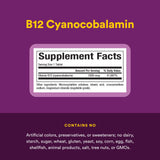 Natural Factors Vitamin B12 Cyanocobalamin 1000mcg packaging