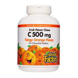 Natural Factors Vitamin C Chewable Wafer 500mg front view