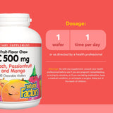 Natural Factors Vitamin C Chewable Wafer close-up of wafer