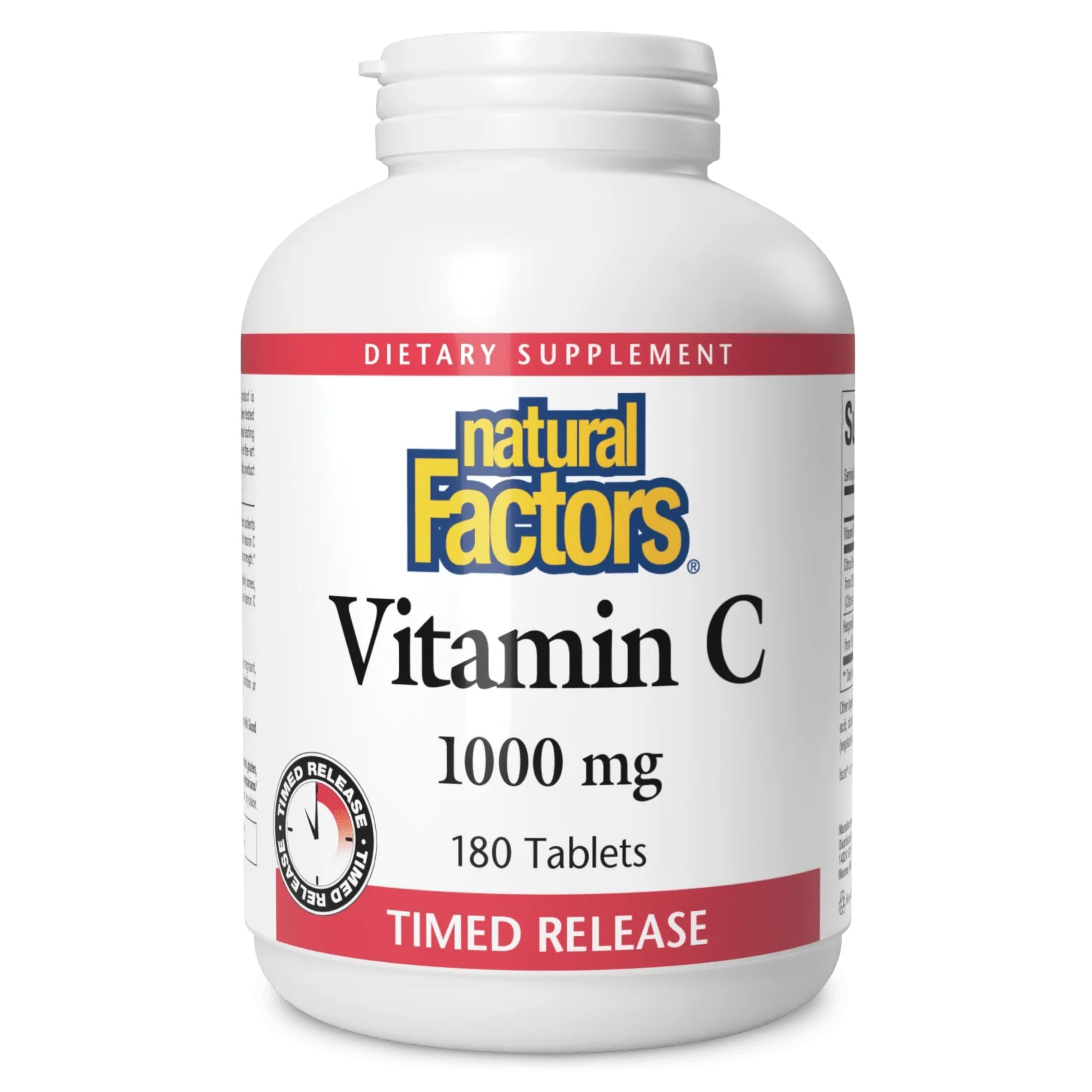 Natural Factors Vitamin C Time Release 1000 mg supplement bottle front view