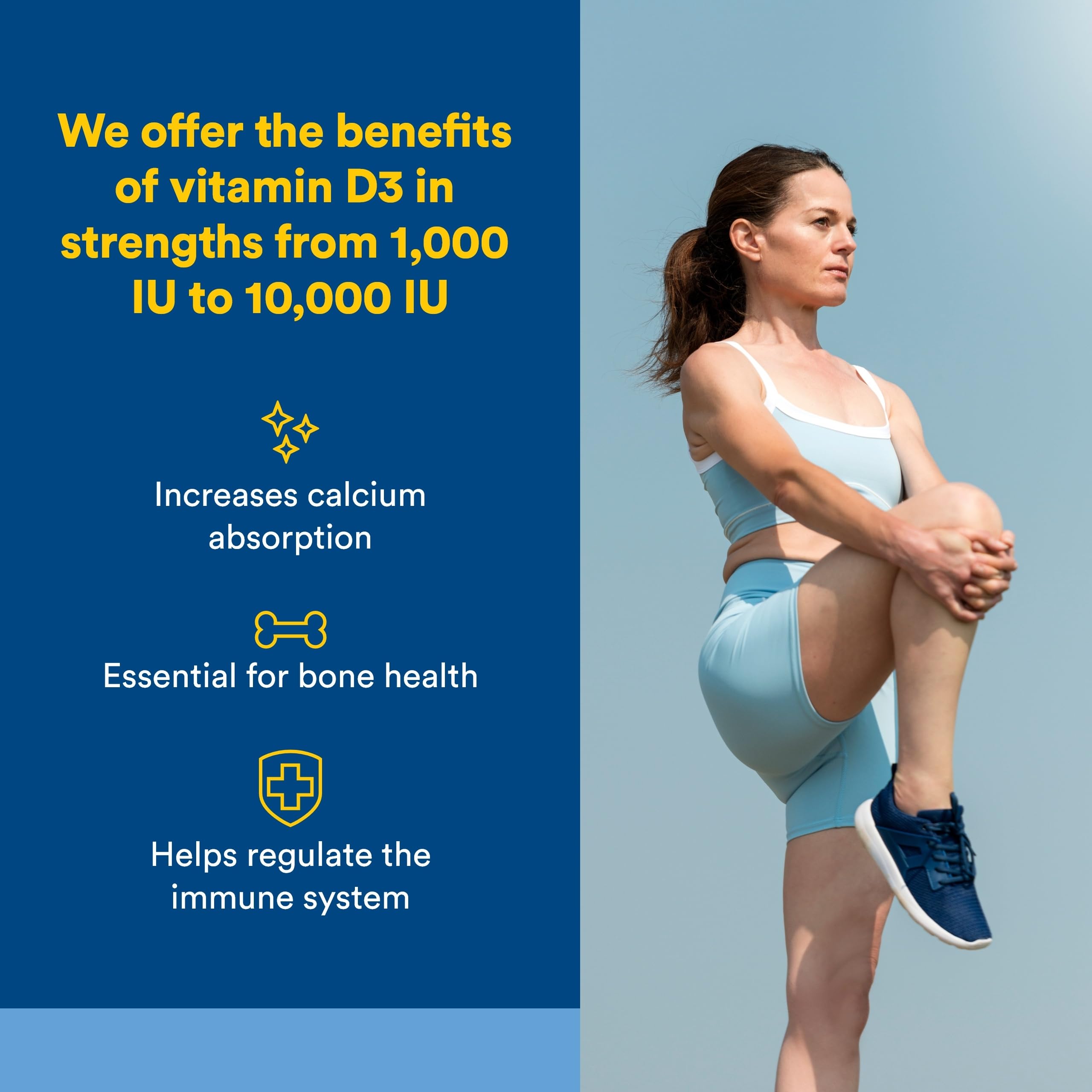 Natural Factors Vitamin D3 250 mcg Softgels packaging