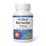 Natural Factors WellBetX Berberine Supplement 500mg capsule front view