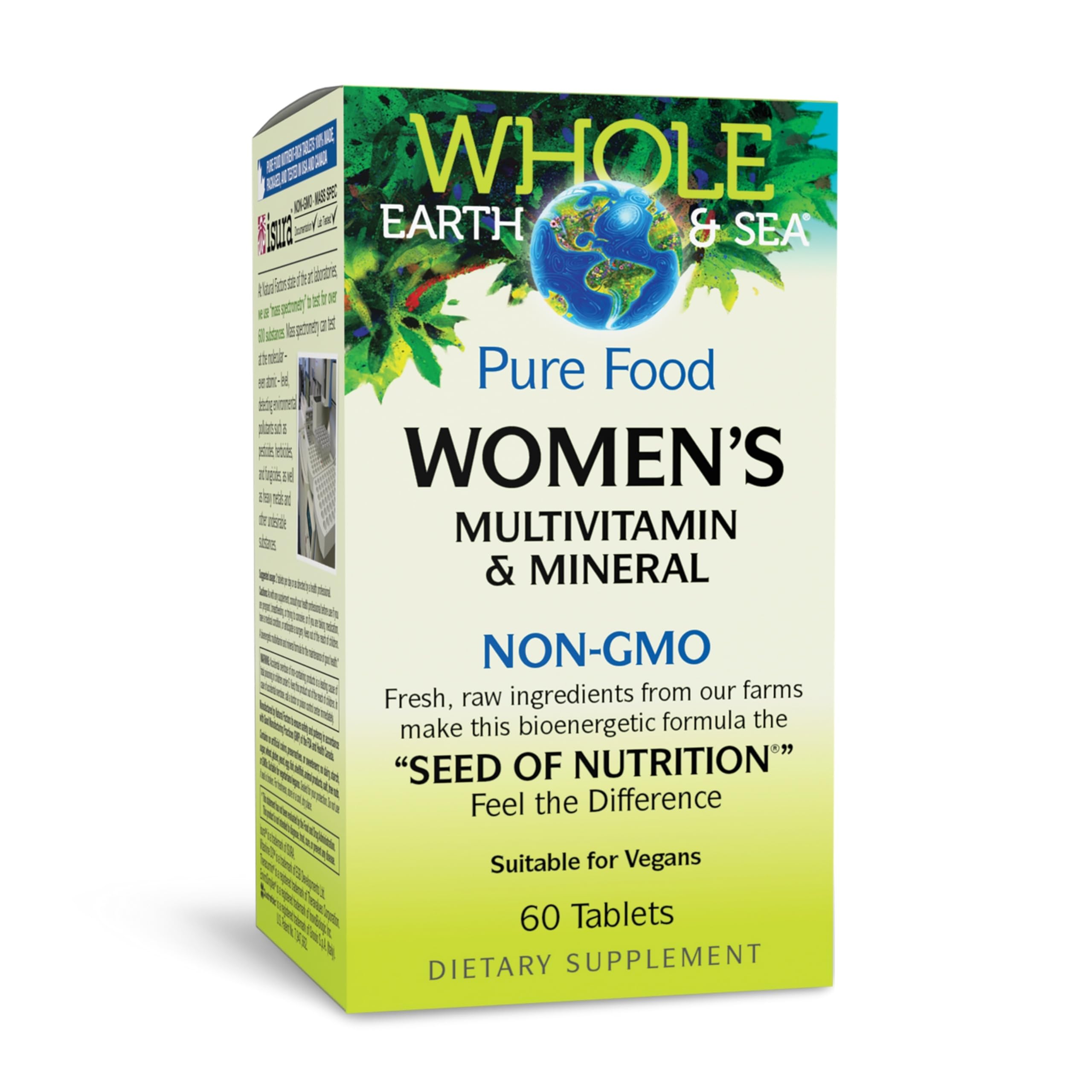Natural Factors Whole Earth & Sea Women's Multivitamin front view