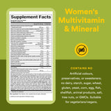 Natural Factors Whole Earth & Sea Women's Multivitamin packaging on a wooden table