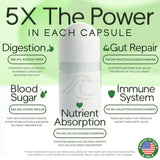 Natural Flow 5X Prebiotic Fiber Complex 145g back view