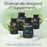 Natural Flow 5X Prebiotic Fiber Complex 145g on a kitchen counter