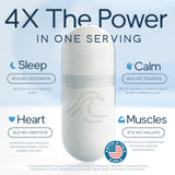 Natural Flow Supplements Magnesium 200mg capsules side view