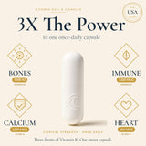 Natural Flow Supplements Vitamin D3 + K2 packaging