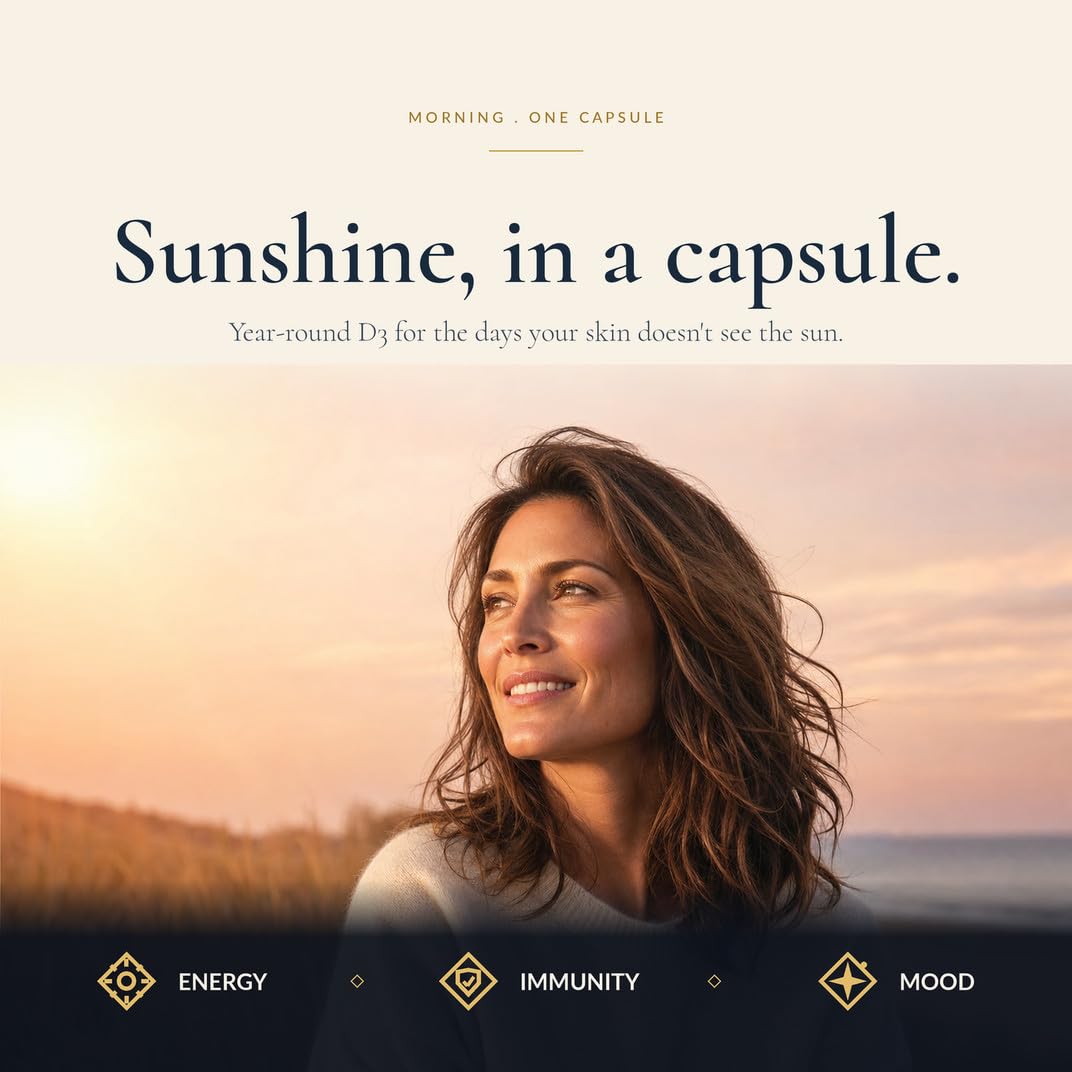 Natural Flow Supplements Vitamin D3 + K2 with a measuring spoon