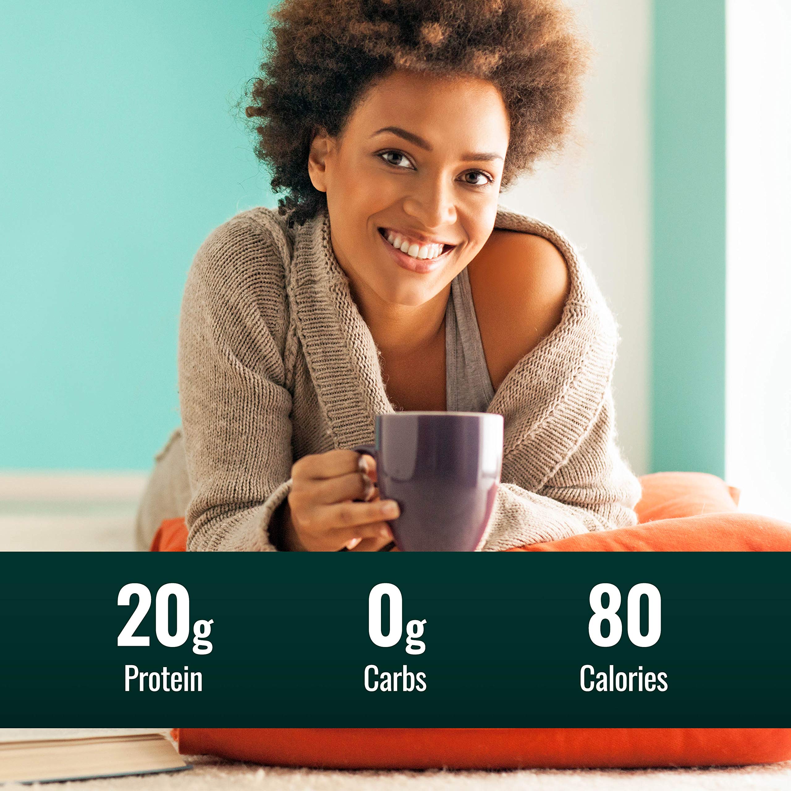 Natural Force Organic Bone Broth Protein Powder 315g in a bowl