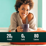 Natural Force Organic Bone Broth Protein Powder 315g in a bowl