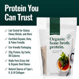 Natural Force Organic Bone Broth Protein Powder 315g scoop
