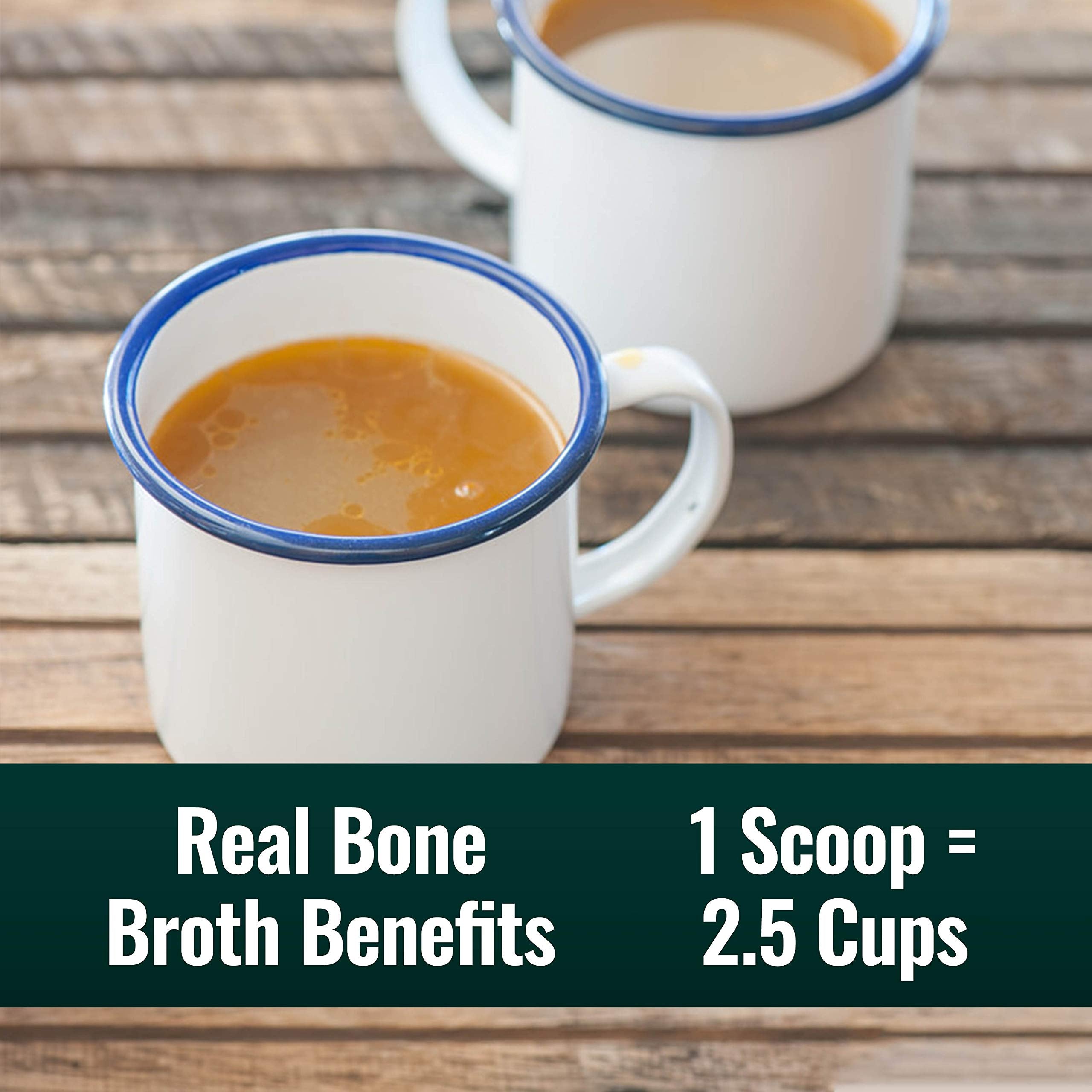 Natural Force Organic Bone Broth Protein Powder 315g with ingredients