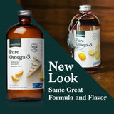 Natural Force Pure Omega-3 Liquid Fish Oil served in a spoon