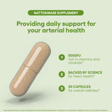 Natural Foundation Supplements Nattokinase 5000 FU 20g back view