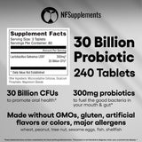 Natural Foundation Supplements Probiotic Capsules close-up of capsules