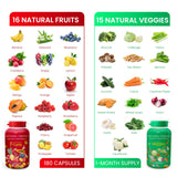 NATURAL GREENS Organic Superfood Capsules close-up