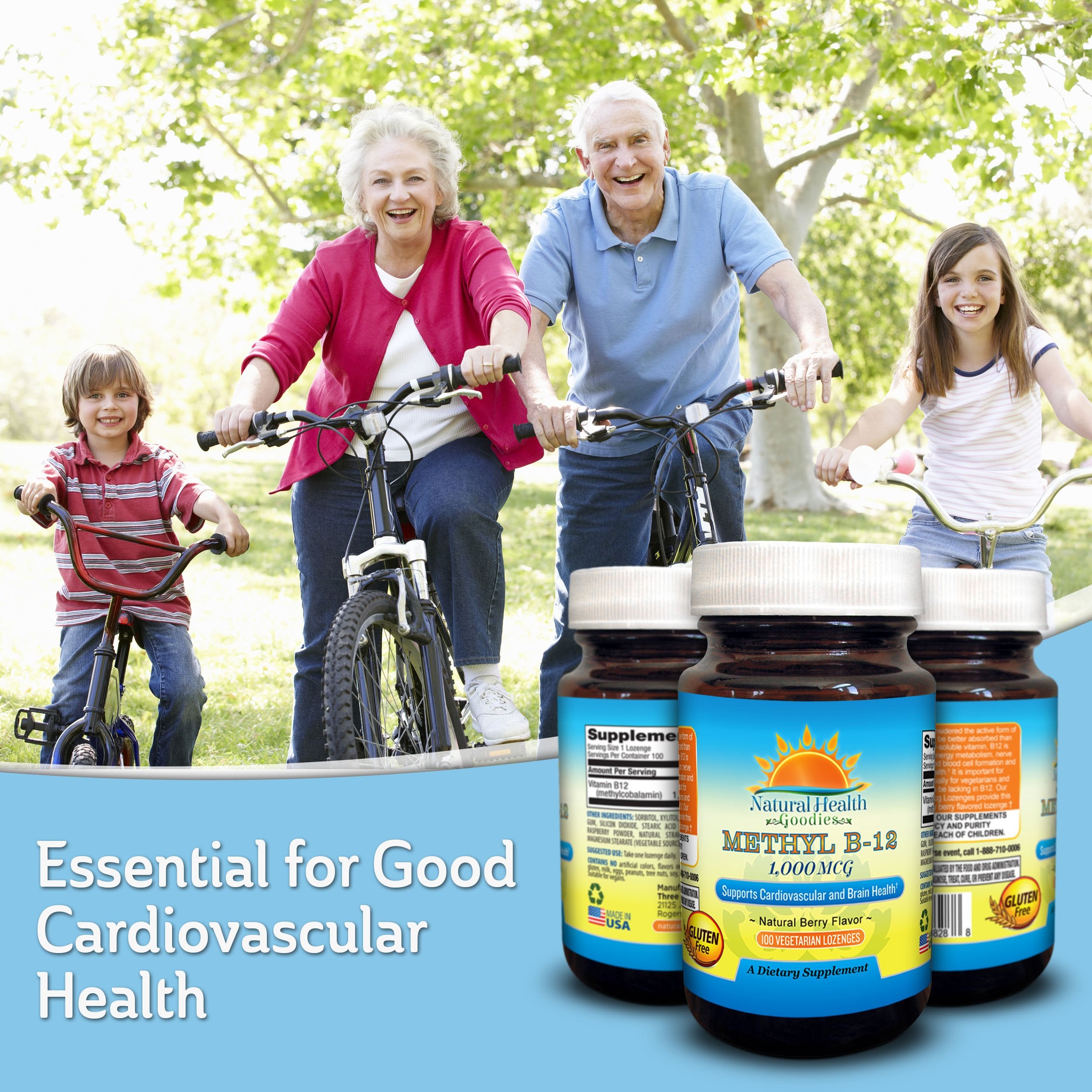 Natural Health Goodies Active Methyl B-12 in lifestyle setting