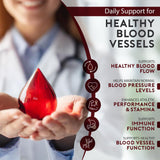 Natural Heart Doctor supplement in glass of water