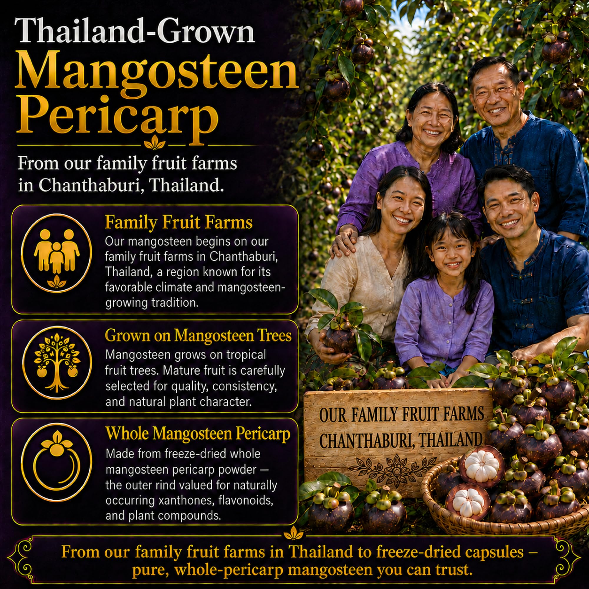 Natural Home Mangosteen Pericarp Capsules with a measuring spoon