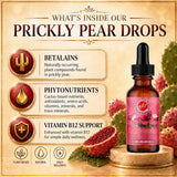 Natural Home Prickly Pear Drops with Vitamin B12 label close-up