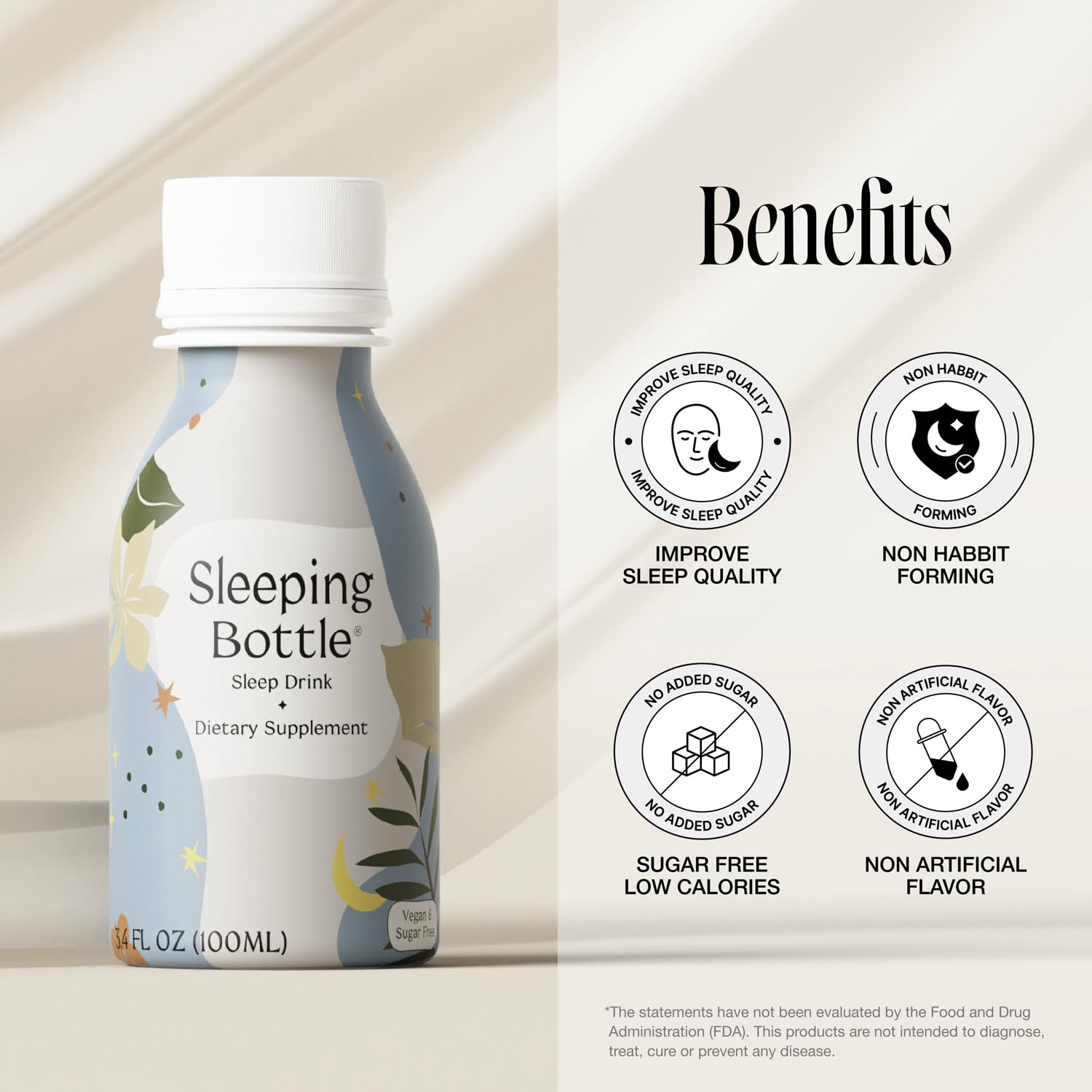 Natural ingredients of Sleeping Bottle Sleep Supplement