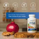 Natural Labs Biofilm Complex capsules in a bowl