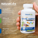 Natural Labs daily wellness Support Capsules back view showing ingredients