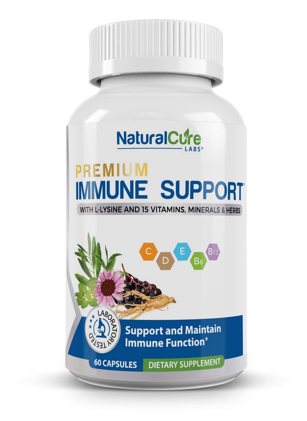 Natural Labs daily wellness Support Capsules front view with packaging