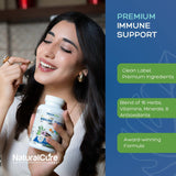 Natural Labs daily wellness Support Capsules lifestyle scene on a kitchen counter