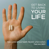 Natural Labs L-Lysine & Monolaurin Capsules 600mg on a wooden surface
