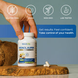 Natural Labs Monolaurin Capsules 600mg label close-up