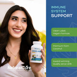 Natural Labs Monolaurin Capsules 600mg with measuring spoon