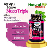 Natural medix Aguaje Hinojo Maca Triple Supplement packaging