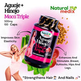 Natural medix Aguaje Hinojo Maca Triple Supplement side view