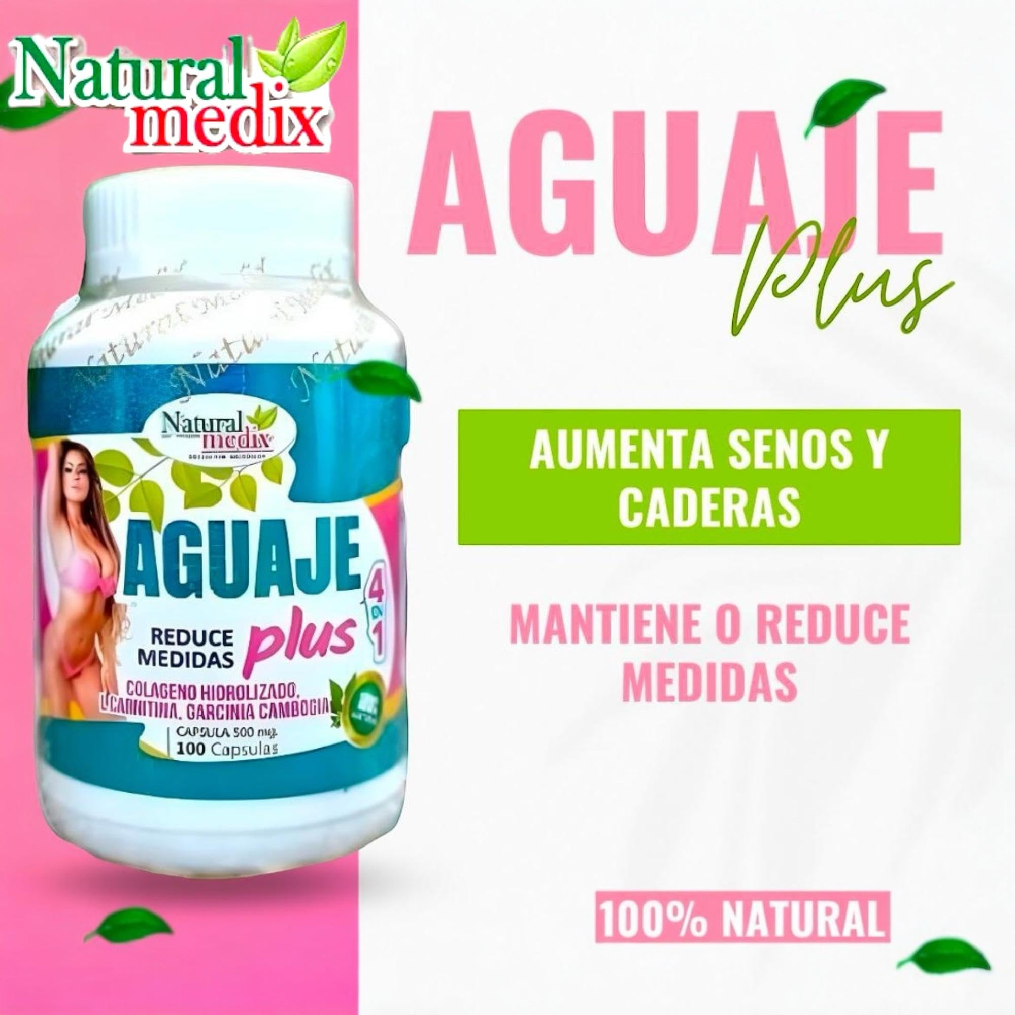 Natural Medix Aguaje Supplement 91g side view